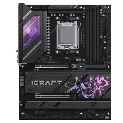 Maxsun Alaplap - AMD MS-ICRAFT B850 AIGA AM5 (B850, ATX, 4xDDR5 8400MHz, 2xSATA3, 4xM.2, HDMI, DP)