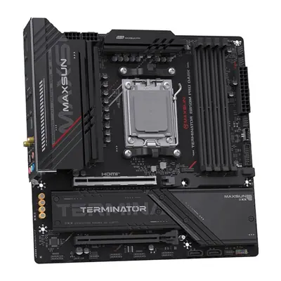 Maxsun Alaplap - AMD MS-TERMINATOR B850M PRO DARK WIFI AM5 (B850, mATX, 4xDDR5 8000MHz, 2xSATA3, 3xM.2, HDMI, DP) – 2. kép