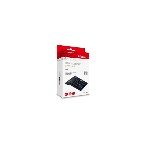 Equip-Life Numerikus billentyűzet - 245205 (USB, fekete) – 4. kép
