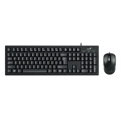 Genius Billentyűzet/Egér Kit - KM-100 SE (Vezetékes, USB, fekete)