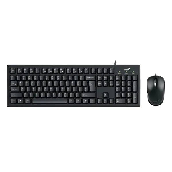 Genius Billentyűzet/Egér Kit - KM-100 SE (Vezetékes, USB, fekete)