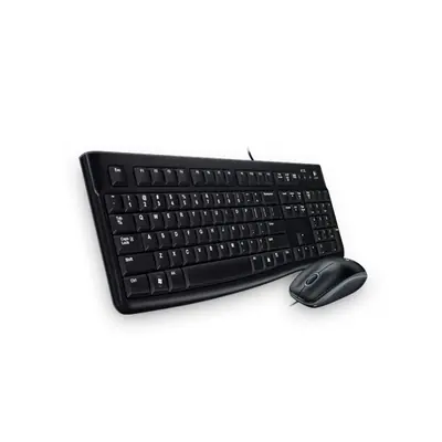 Logitech Billentyűzet/Egér Kit - MK120 (Vezetékes, USB, magyar, fekete)