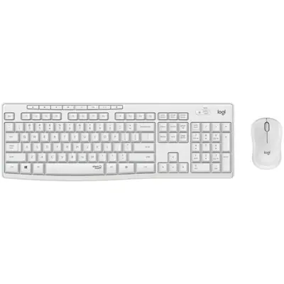 Logitech MK295 Silent wireless keyboard +mouse White HU