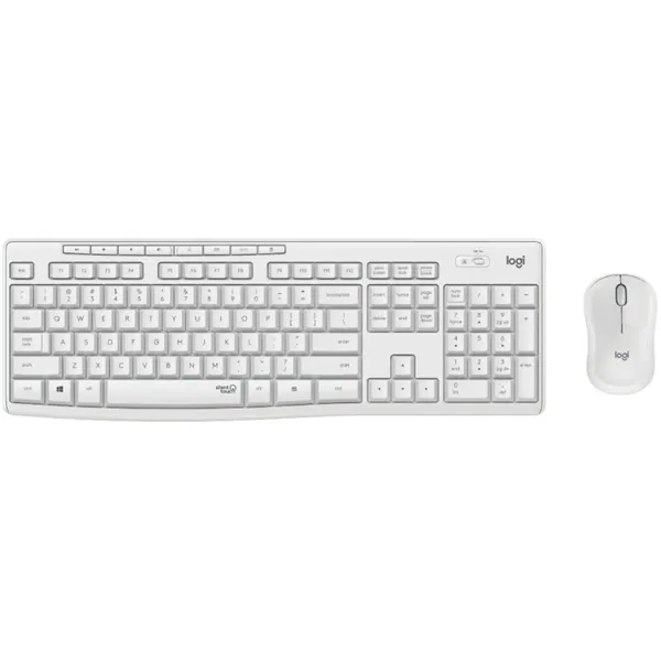Logitech MK295 Silent wireless keyboard +mouse White HU