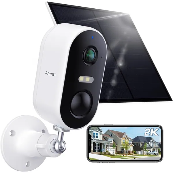 Arenti IP wifi csempekamera - GO1 + SP2 (3MP, IR 10m, microSD, mikrofon, hangszóró, akkus, SP2 napelem, IP65 kültéri)