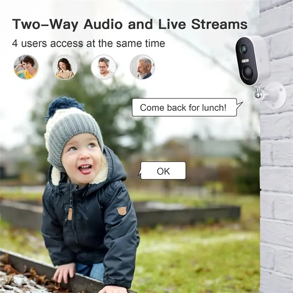 Arenti IP wifi csempekamera - GO1 + SP2 (3MP, IR 10m, microSD, mikrofon, hangszóró, akkus, SP2 napelem, IP65 kültéri) – 7. kép