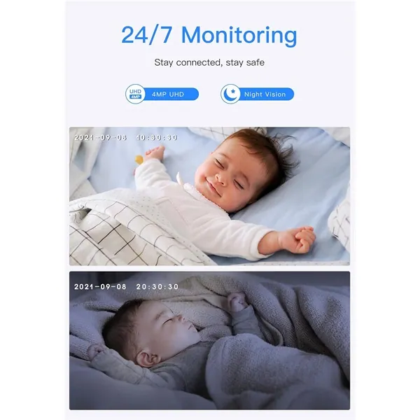 Arenti IP wifi csempekamera - IN1Q (4MP, 3,6mm, IR 10m, microSD, mikrofon, hangszóró, beltéri) – 5. kép