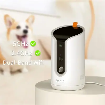 Arenti Kisállat kamera - PETCAM1T (3MP, jutalomfalat-adagoló, Wifi, microSD, mikrofon, hangszóró) – 2. kép