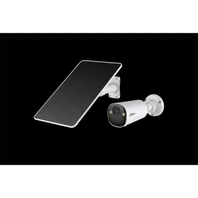 Dahua IP wifi csőkamera Kit - BF4C XL Pearl (Szolár; AOV; 4MP, 2.1mm, 5GHz; H265, IR+LED20m, IP66, SD; mikr.; hangsz.)