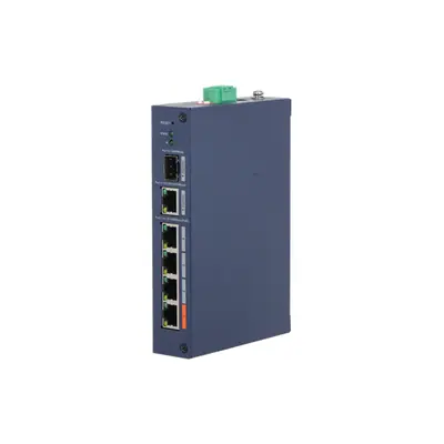 Dahua switch PoE - CHS4106-4ET-60 (Cloud Menedzsment; 4x100Mbps PoE + 1x 1Gbps uplink + 1x1Gbps SFP uplink; 60W)