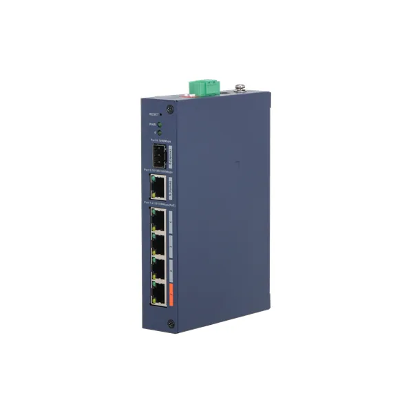 Dahua switch PoE - CHS4106-4ET-60 (Cloud Menedzsment; 4x100Mbps PoE + 1x 1Gbps uplink + 1x1Gbps SFP uplink; 60W)