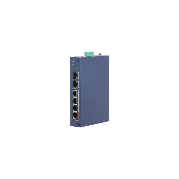 Dahua switch PoE mendzselhető - CHS4206-4ET-90 (Cloud menedzsment; 4x 100Mbps at/af PoE + 2x 1Gbps SFP; 90W; 48–57 VDC)