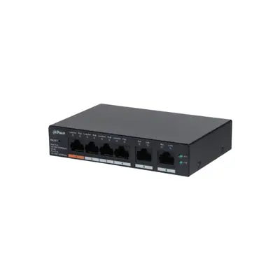 Dahua switch PoE - CS4006-4GT-60 (Cloud Menedzsment; 4x1Gbps PoE; + 2x 1Gbps uplink, 60W)