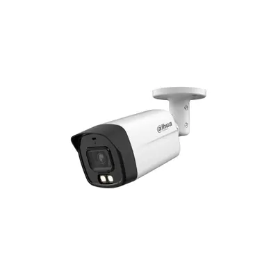 Dahua Analóg csőkamera - HAC-HFW1200TLM-IL-A (DualLight, 2MP,2,8mm,kültéri,IR+LED40m,ICR,IP67, DWDR,mikrofon,műanyag)
