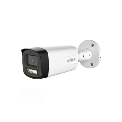 Dahua Analóg csőkamera - HAC-HFW1500TH-IL-A (5MP, kültéri, 3,6mm, IR+LED80m, ICR, IP67, DWDR, mikrofon)