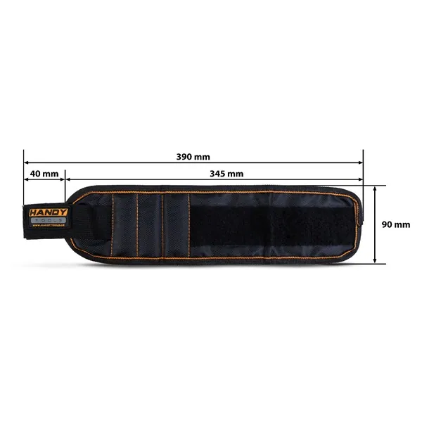 Handy Csuklópánt - 10873B (Mágneses, Poliészter 35 x 9 cm) – 2. kép