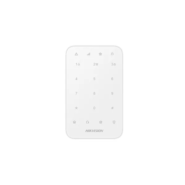 Hikvision AX Pro Billentyűzet - DS-PK1-E-WE (falra rögzíthető, háttérvilágítás, 868MHz)