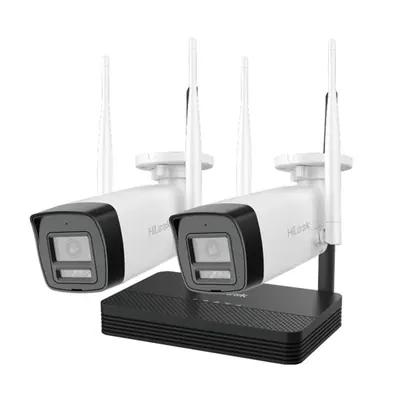 HiLook IP WiFi EasyLink Kit - DS-J142I/IKS-2044BH-PH/W (2x 4MP csőkamera, 2,8mm, WiFi, IR30m, NVS, microSD)