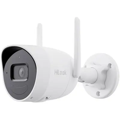 HiLook IP WiFi csőkamera - IPC-B140HA-D/W (4MP, 2,8mm, IR30m, WiFi, IP66, microSD, kétirányú audio)