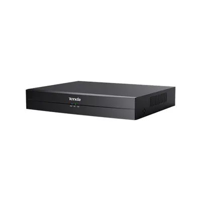 Tenda NVR rögzítő - TN3104-4P (4 csatorna, H265+, max 8MP, 4xRJ45 802.3at PoE, 2xUSB, 1x Sata (max 10TB))