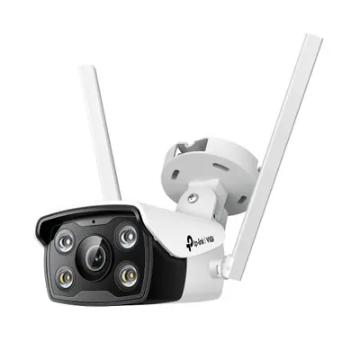 TP-Link IP csőkamera WiFi - C340-W (FullColor, 4MP, 4mm, IP66, H265+, fehér LED30m, IR30m, 12VDC; SD; mikr. hangsz)