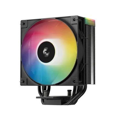 DeepCool CPU Cooler - AG400 BK ARGB V2 (31,6 dB; max, 128,93 m3/h; 4pin csatlakozó, 4 db heatpipe, 12cm, PWM) – 2. kép