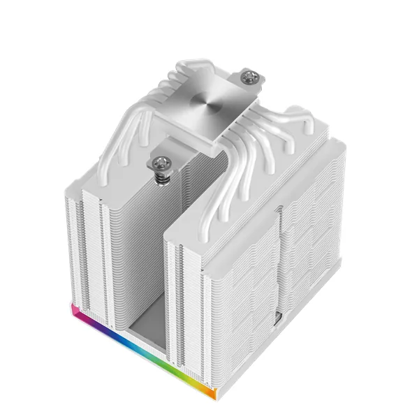 DeepCool CPU Cooler - AK620 DIGITAL PRO WH (25 dB; max, 103,45 m3/h; 4pin csatlakozó, 6 db heatpipe, 2x12cm, PWM, fehér) – 5. kép