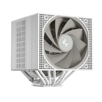DeepCool CPU Cooler - ASSASSIN VC ELITE WH (max. 20,5dB; 104,06 m3/h; 4pin, 7 db heatpipe, 1x12cm, 1x14cm, PWM) – 2. kép