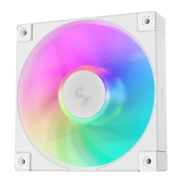 DeepCool Cooler 12cm - FD12 ARGB WH( (3in1) (27,6dB; max. 109,07 m3/h; 3pin csat; hydro bearing, ház hűtésre, PWM, fehé) – 2. kép
