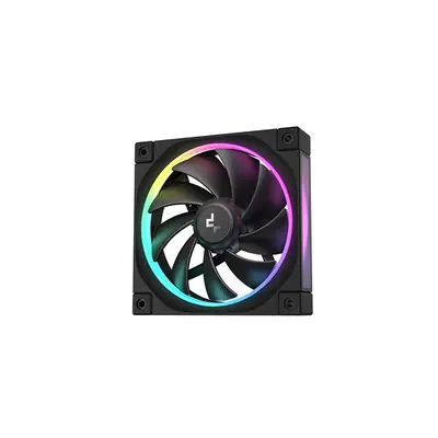 DeepCool Cooler 12cm - FL12 (32dB; max.93,44 m3/h; 12cm, 3pin csatlakozó; hydro bearing, ház hűtésre, RGB, PWM)