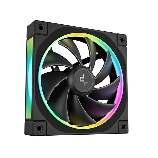 DeepCool CPU Water Cooler - LQ360 ULTRA ARGB (max 35.63dB; max. 124,72 m3/h; 3x12cm, LED kijelző, fekete) – 3. kép