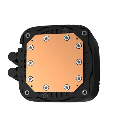 DeepCool CPU Water Cooler - LS720S Zero Dark (max 19dB; max. 145,86 m3/h; 3x12cm, A-RGB LED) – 2. kép