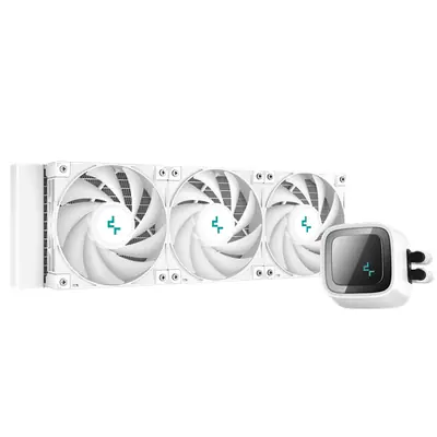 DeepCool CPU Water Cooler - LS720 WH (max 19dB; max. 145,86 m3/h; 3x12cm, A-RGB LED, fehér) – 2. kép