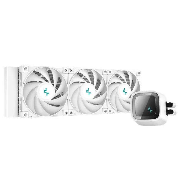 DeepCool CPU Water Cooler - LS720 WH (max 19dB; max. 145,86 m3/h; 3x12cm, A-RGB LED, fehér) – 2. kép