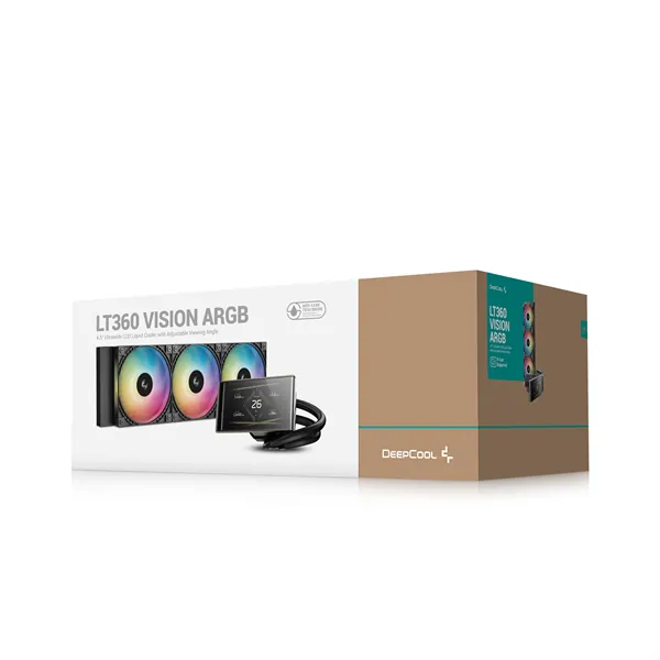 DeepCool CPU Water Cooler - LT360 VISION ARGB (max 33,66dB; max. 127,98 m3/h; 3x12cm) – 8. kép