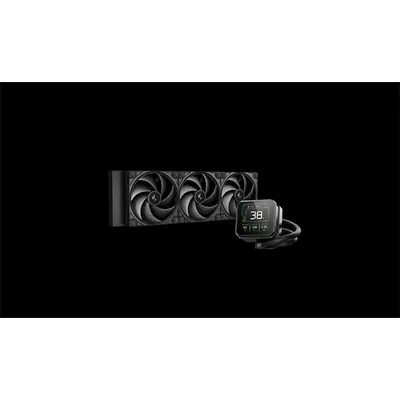 DeepCool CPU Water Cooler - SPARTACUS 360 (32,23dBmax;. 135,73 m3/h; 3x12cm, LED kijelző, fekete)