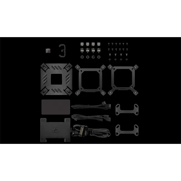DeepCool CPU Water Cooler - SPARTACUS 360 (32,23dBmax;. 135,73 m3/h; 3x12cm, LED kijelző, fekete) – 5. kép
