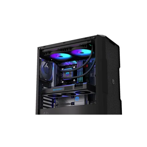 Endorfy CPU Water Cooler - Navis F280 ARGB (vízhűtés, Fluctus 2x140 PWM ARGB, AIO, fekete) – 4. kép