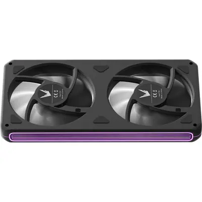 Formula Cooler 12cm - 2db Air Fusion 2 BK (33,46dB,max.42.65 CFM, PWM4-Pin+ARGB3-Pin, hydro bearing, ház hűtésre, ARGB) – 2. kép