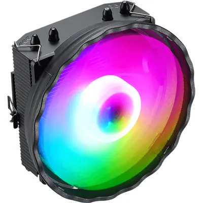 Formula CPU Cooler - Astral Plus FRPW 4P (17-34dB, 4pin csatlakozó, 4 db heatpipe, 9cm, PWM, FRGB) – 2. kép