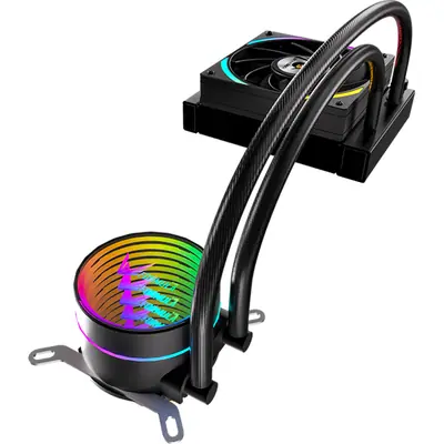 Formula CPU Water Cooler - Oasis L120 ARGB BK (1x12cm, ARGB LED, fekete) – 2. kép