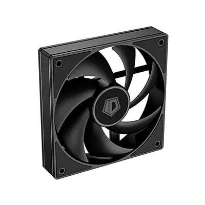 ID-Cooling Cooler 12cm - AF-125-K TRIO (29,85dB, max. 132,94 m3/h, 4pin, PWM, 3 x12cm, ARGB LED, fekete) – 2. kép