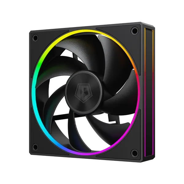 ID-Cooling Cooler 12cm - AF-127-ARGB-K (29,9dB, max. 132,52 m3/h, 4pin, PWM, 12cm, ARGB LED, fekete) – 3. kép