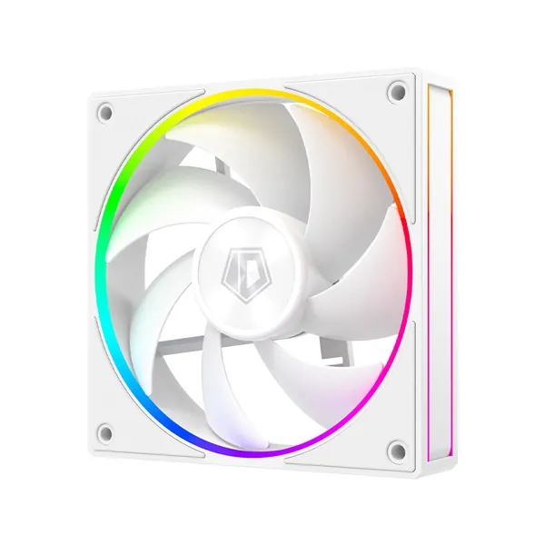 ID-Cooling Cooler 12cm - AF-127-ARGB-W (29,9dB, max. 132,52 m3/h, 4pin, PWM, 12cm, ARGB LED, fehér) – 3. kép