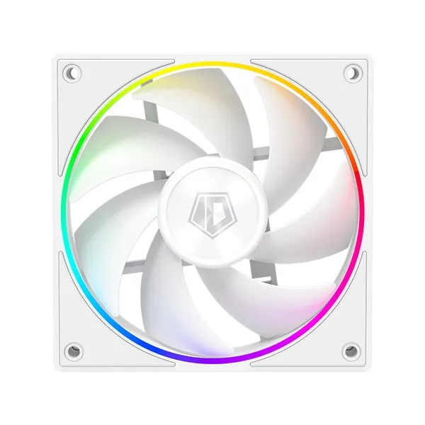 ID-Cooling Cooler 12cm - AF-127-ARGB-W (29,9dB, max. 132,52 m3/h, 4pin, PWM, 12cm, ARGB LED, fehér) – 4. kép