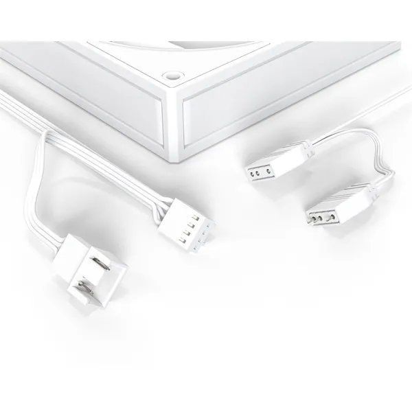 ID-Cooling Cooler 12cm - AF-127-ARGB-W (29,9dB, max. 132,52 m3/h, 4pin, PWM, 12cm, ARGB LED, fehér) – 6. kép