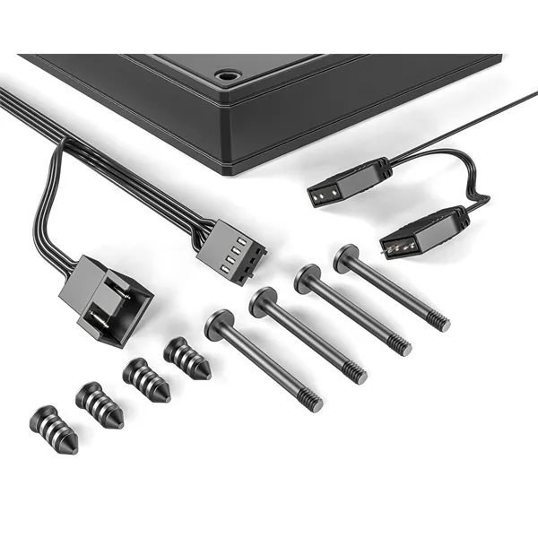 ID-Cooling Cooler 14cm -AS-140-ARGB-K (24,9dB, max. 122,66 m3/h, 4pin, PWM, 14cm, ARGB, fekete) – 6. kép