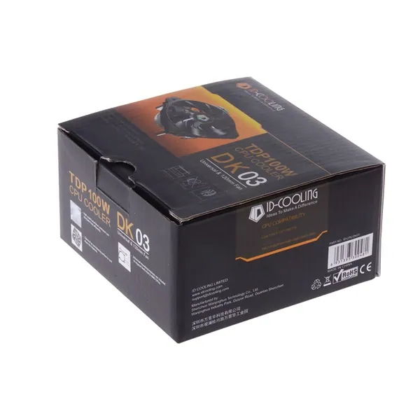ID-Cooling CPU Cooler - DK-03 (26,4dB; max. 99,22 m3/h; 3pin csatlakozó, 12cm) – 7. kép