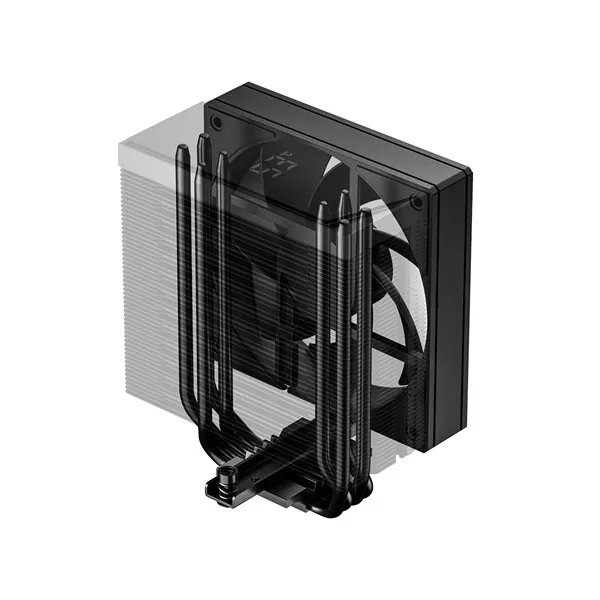 ID-Cooling CPU Cooler - FROZN A410 TD (29.85dB; max. 132,94 m3/h; 4pin csatlakozó, 4 db heatpipe, LED kijelző,12cm, PWM) – 7. kép