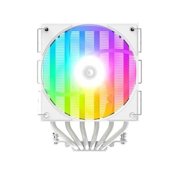 ID-Cooling CPU Cooler - FROZN A620 PRO XE ARGB SNOW (27,2dB; max 98,54 m3/h; 4Pin csatlakozó, 6 db heatpipe, 2x12cm) – 3. kép
